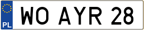 Trailer License Plate
